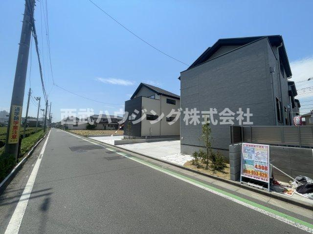 【仲介手数料無料】所沢市東狭山ケ丘７期全５棟３号棟　所沢新築なら西武ハウジングの前面道路含む現地写真