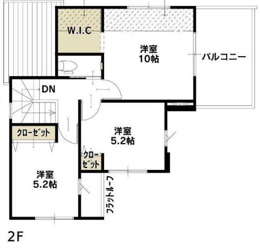 【仲介手数料無料】所沢市東狭山ケ丘７期全５棟３号棟　所沢新築なら西武ハウジングの間取り