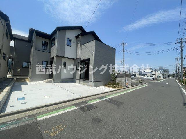 【仲介手数料無料】所沢市東狭山ケ丘７期全５棟３号棟　所沢新築なら西武ハウジングの前面道路含む現地写真