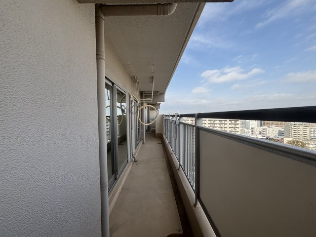 清新北ハイツ5号棟のバルコニー