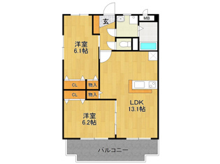 アネックス大野の間取り