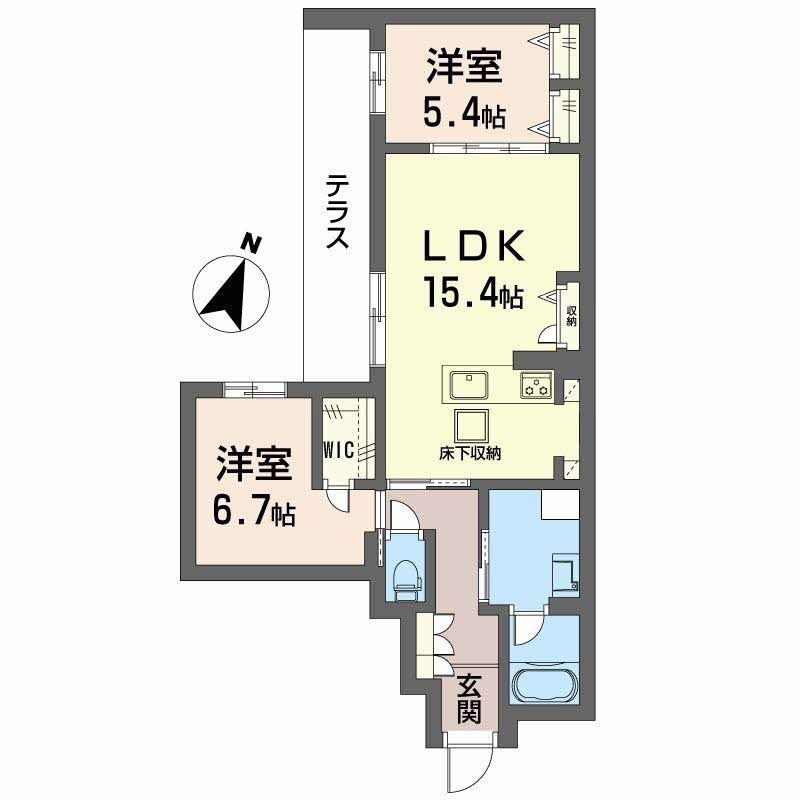 ハムステッドアレーの間取り