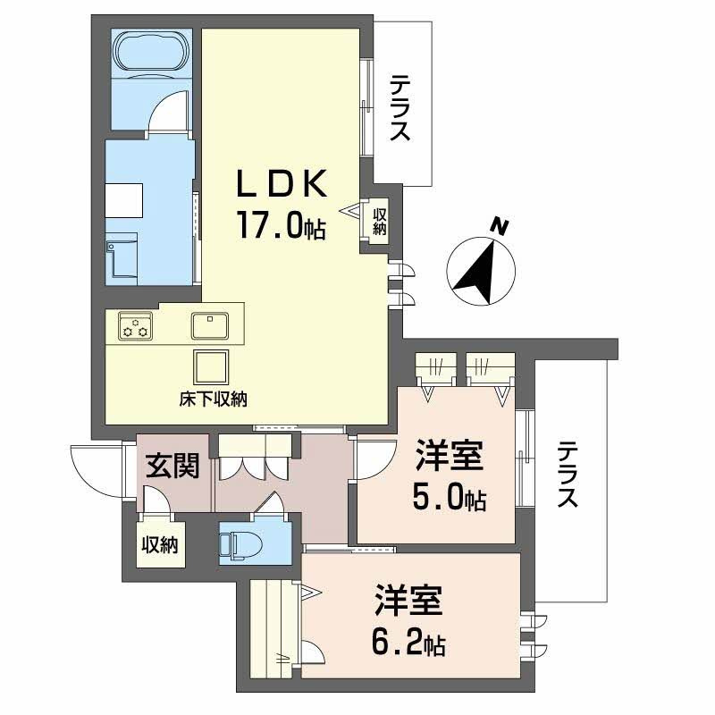 ハムステッドアレーの間取り