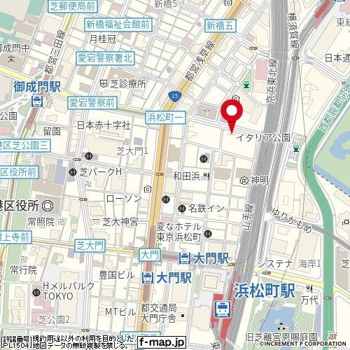 パークコート浜離宮ザ・タワーの地図
