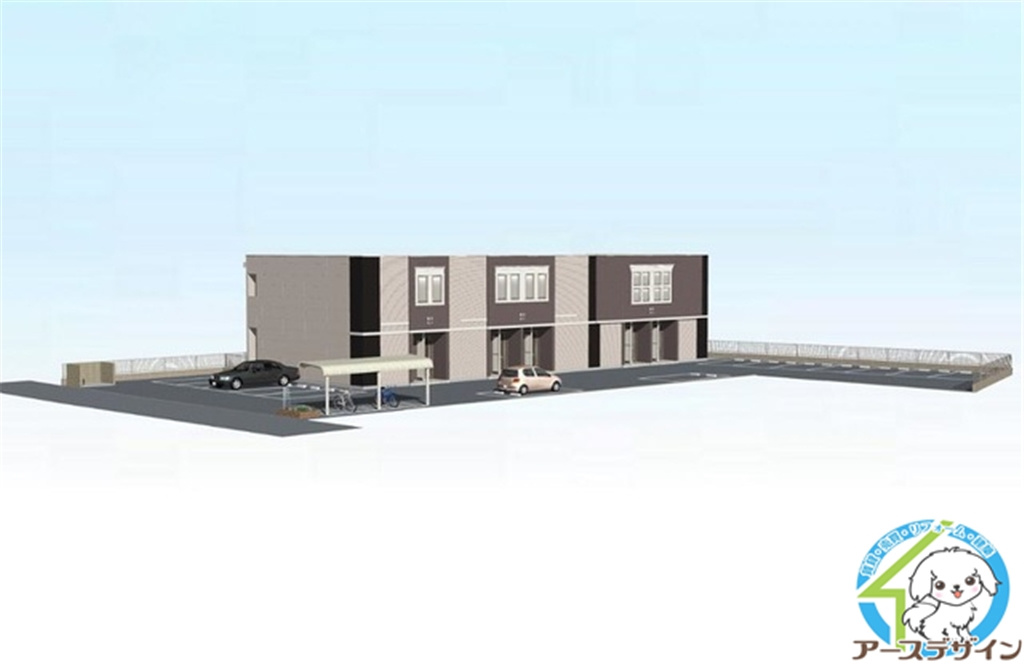 メゾンスズナの駐車場|パース写真