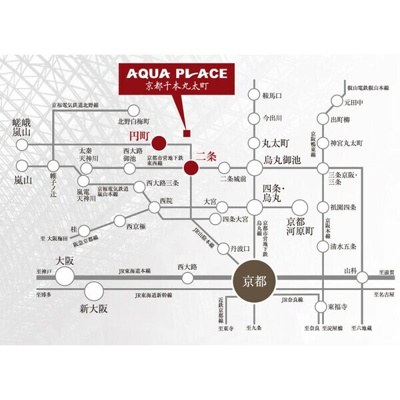 【地図】 | アクアプレイス京都千本丸太町