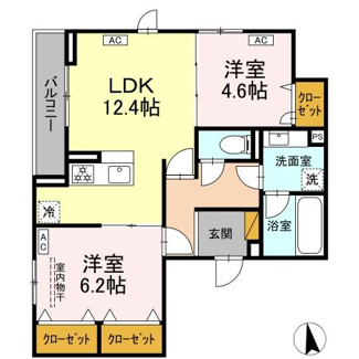 【間取り】 | ラ・ペッシュ
