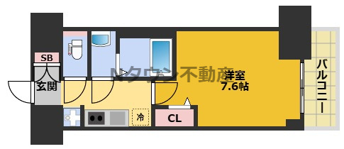 【間取り】 | SHOKEN Residence 名古屋〈太閤通〉 | 間取りです。