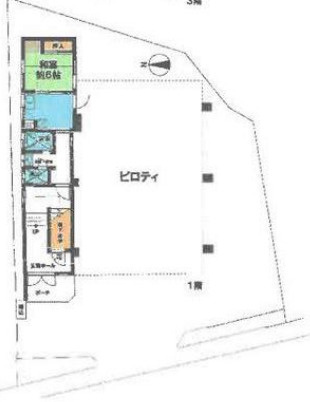 大津市相模町の事務所の間取り