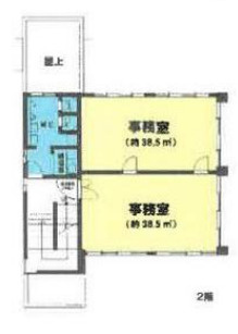 大津市相模町の事務所の間取り