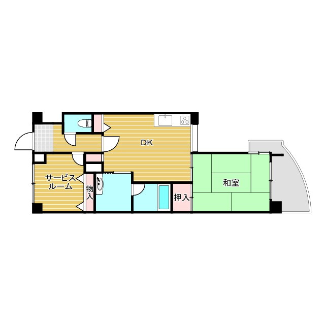 シャトー柴原の間取り