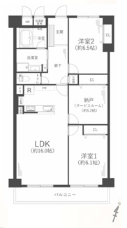 【間取り】 | 吹田芙蓉ハイツ