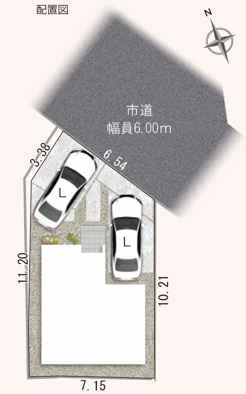 葵区水落町4期（1棟）新築分譲の区画図|配置図