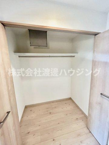 大阪市淀川区木川西３丁目のテラスの収納|ウォークインクローゼット