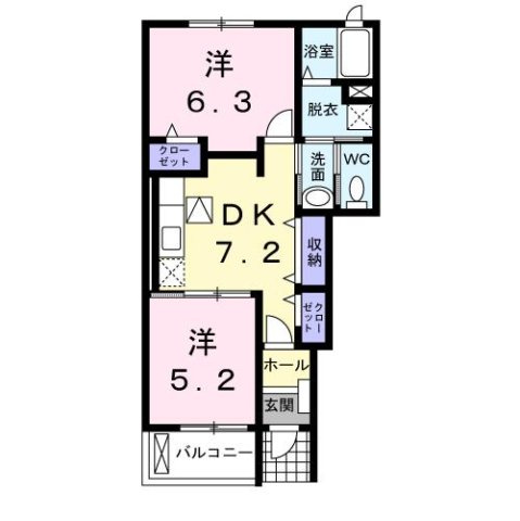 メゾン　セレーノの間取り
