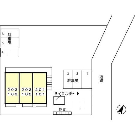 クローバーの区画図