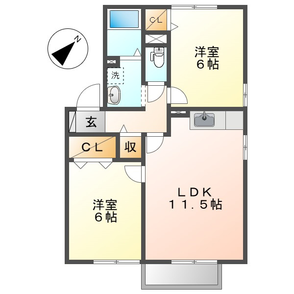 マイルド・フナコシの間取り