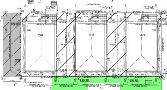 グランソフィア狭山富士見Ⅰ　A号棟の区画図