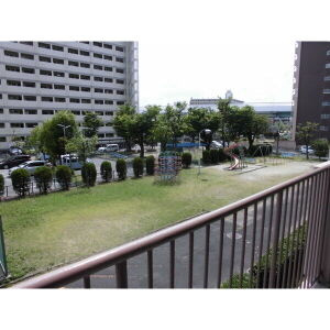 豊山第2住宅のバルコニー