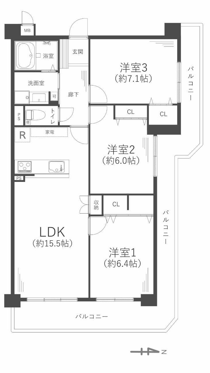 西宮市高座町の中古マンション