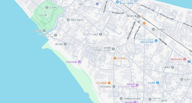 明石市大久保町西島　新築一戸建ての地図
