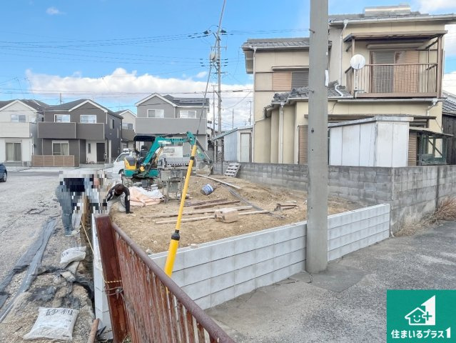明石市魚住町西岡　第22期　新築一戸建ての外観|周辺は落ち着いた街並みの住宅地！子育てがしやすい住環境です！まだ未完成ですが、現地でしかわからない事もございます。是非一度ご覧ください。