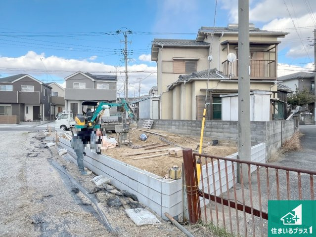 明石市魚住町西岡　第22期　新築一戸建ての外観|周辺は落ち着いた街並みの住宅地！子育てがしやすい住環境です！まだ未完成ですが、現地でしかわからない事もございます。是非一度ご覧ください。