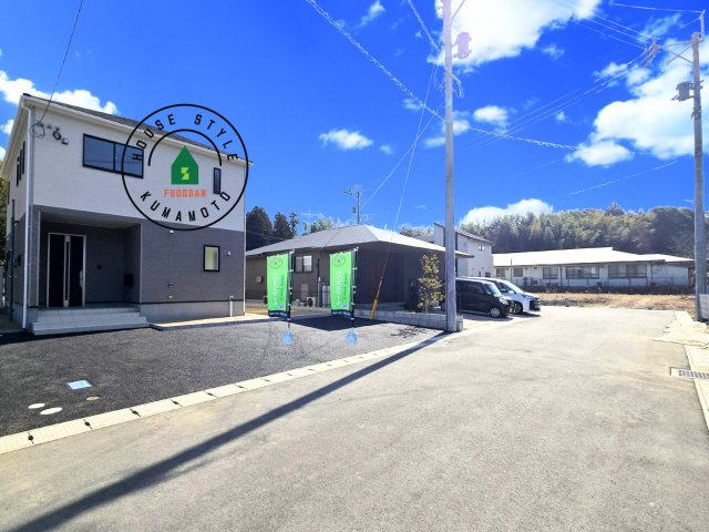 合志市野々島第3-1棟（1号棟）の前面道路含む現地写真|見学の時間などお気軽にお問い合わせ下さい。