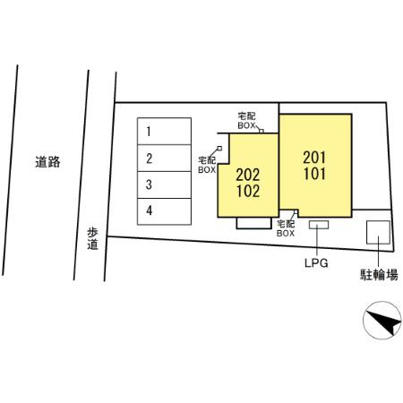 メゾンドローズの区画図