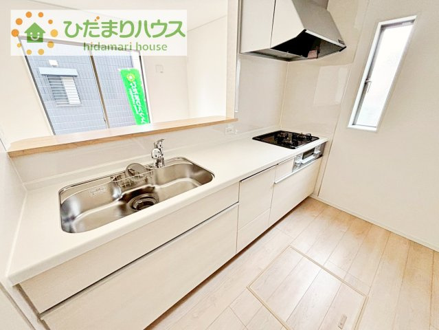 【キッチン】 | つくば市若葉第11　新築戸建 | 料理をしながらでも、ご家族との会話を楽しめる対面式キッチン♪