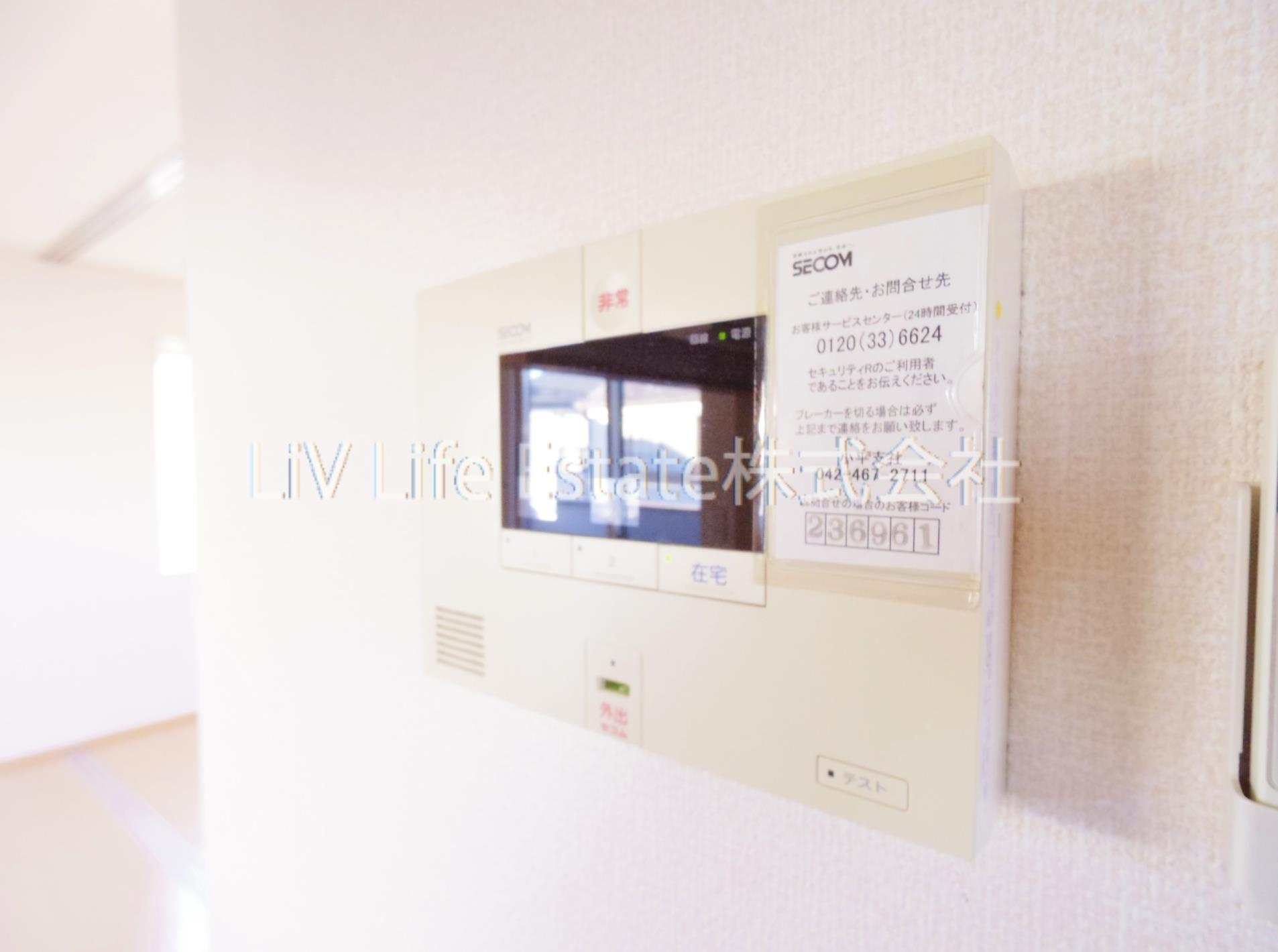 東村山市萩山町３丁目のアパートのセキュリティ