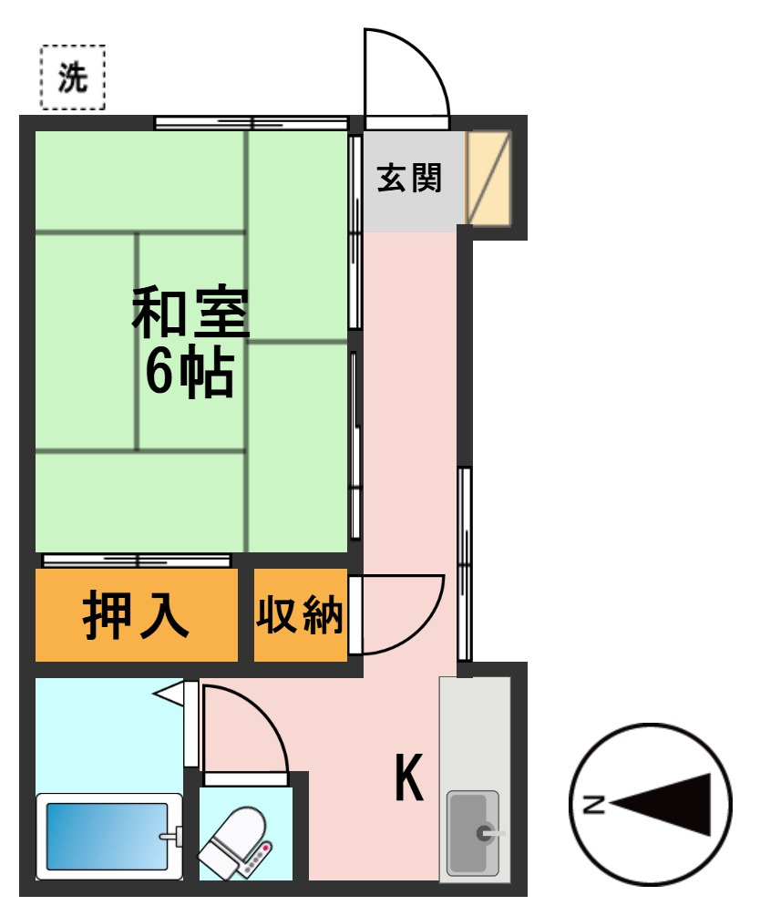 木村(喜)荘の間取り