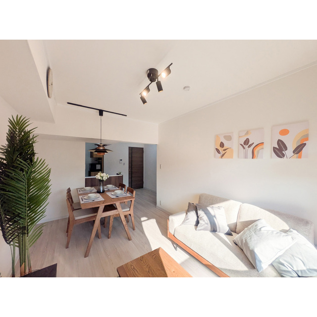 荻嶋グリーンハイツの居間・リビング|リビングです