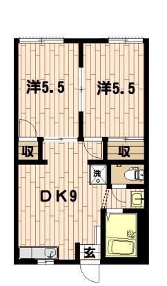 【間取り】 | ヴェルドミール3番館（ヴェルドミールサンバンカン）