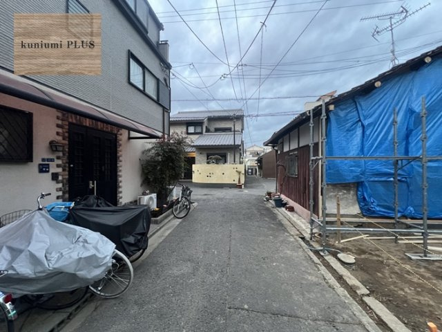 大阪市旭区今市2丁目の前面道路含む現地写真