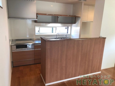 【キッチン】 | 植田山3丁目戸建貸家 | システムキッチン完備