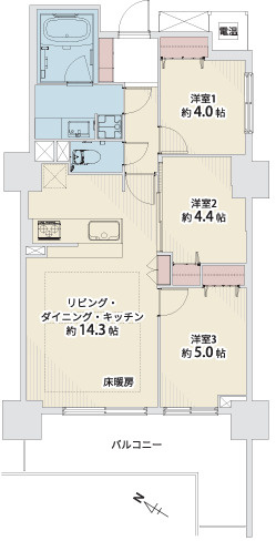 TOKYOシティトリエの間取り