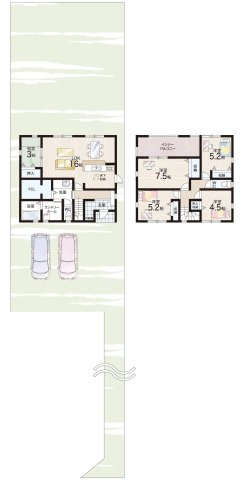 天理市田町　第8期　新築一戸建ての間取り