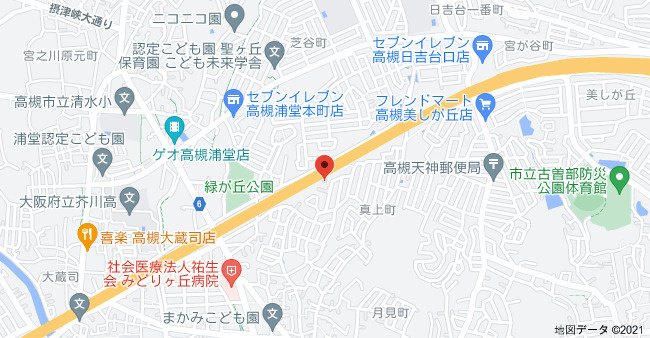 メゾン高槻1号棟の地図