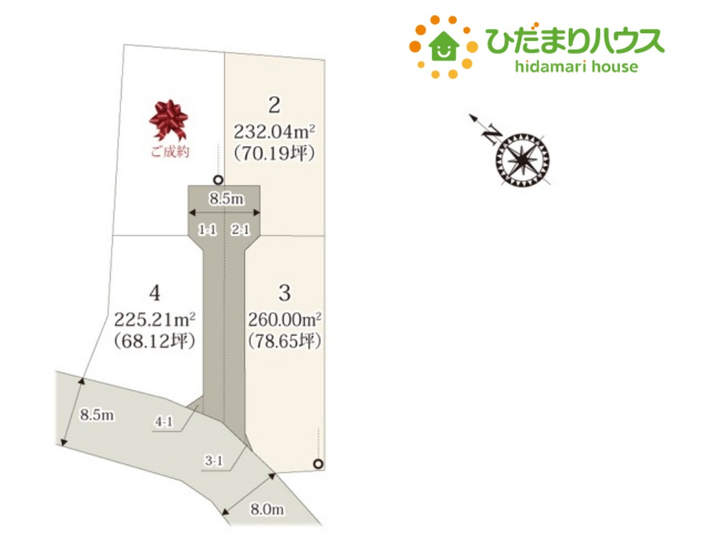 行田市佐間　第3期　新築一戸建て　ワイウッドコート　02の外観