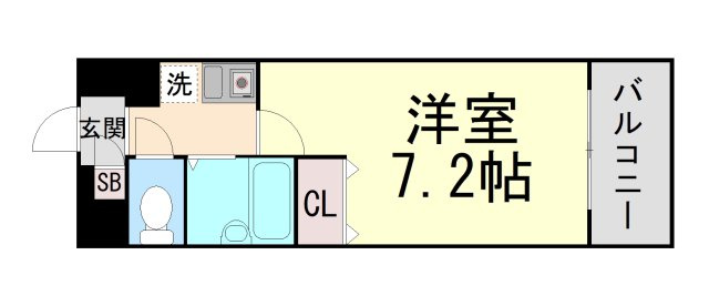 エスリード三宮の間取り