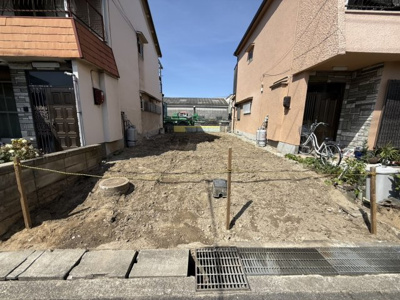 【前面道路含む現地写真】 | 【プレイワーク鳥飼本町3丁目】鳥飼北小・新築建売・4LDK | 前面道路含む現地写真です
