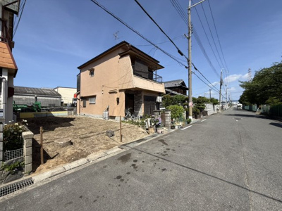 【前面道路含む現地写真】 | 【プレイワーク鳥飼本町3丁目】鳥飼北小・新築建売・4LDK | 前面道路含む現地写真です