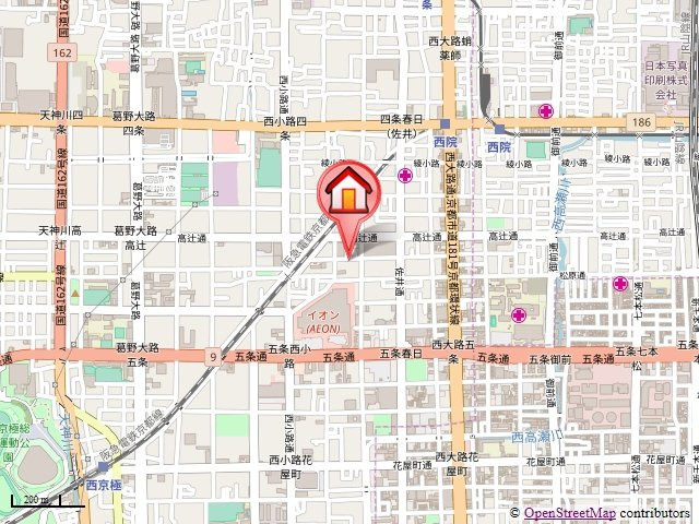 Kanon西院（カノン西院）の地図