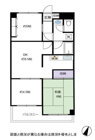 【間取り】 | ナイスアーバン福生 | 間取り：3DK