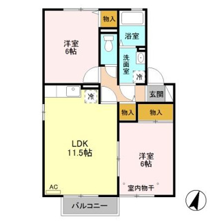 【間取り】 | ティンカー・ベル　Ⅱ