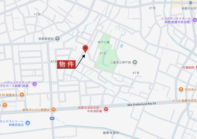 【地図】 | 鈴鹿市神戸5丁目 | 広域Map