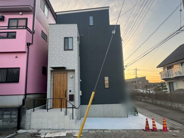 上福岡　新築一戸建ての外観|外観は落ち着いています