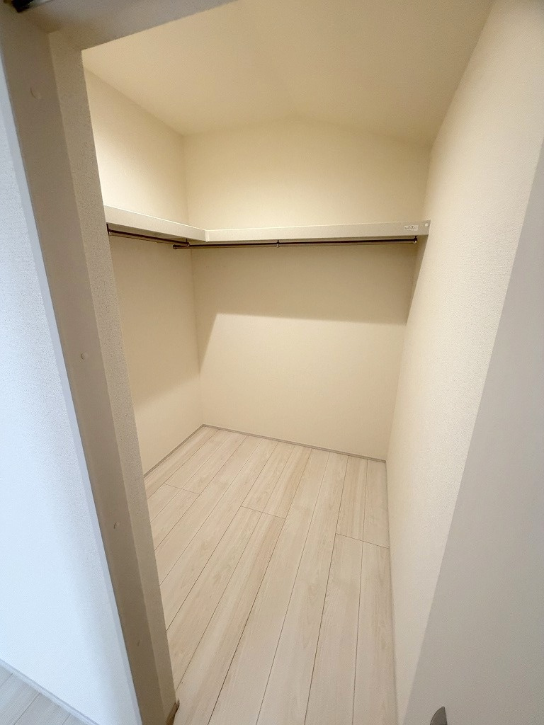 三郷市彦糸1丁目　新築戸建　全5棟　5号棟の収納|季節ものの大物家電の収納にも便利なウォークインクローゼット