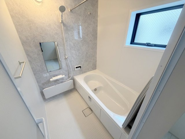 三郷市彦糸1丁目　新築戸建　全5棟　5号棟の浴室|追焚・浴室乾燥機がついた快適な一坪バス